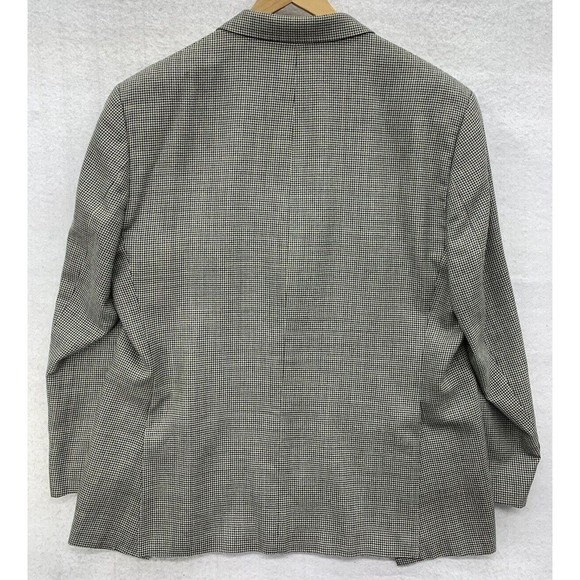 Marshall Fields Sports Blazer Men’s Size 48R Herringbone Gray Blk Wht Silk Blend - Picture 2 of 15